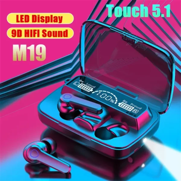 M19 Earbuds TWS Earphone Touch Control Wireless