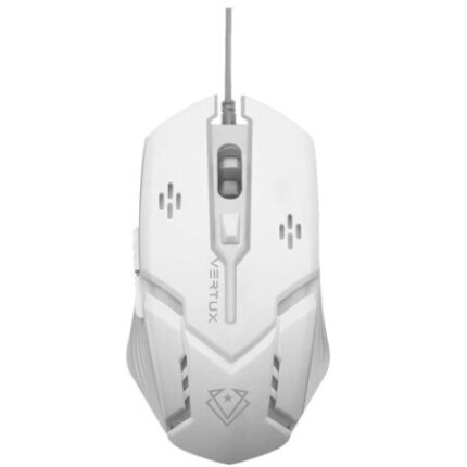 Vertux (VE SENSEI WT) SENSEI OPTICAL USB WIRED Computer Gaming Mouse White