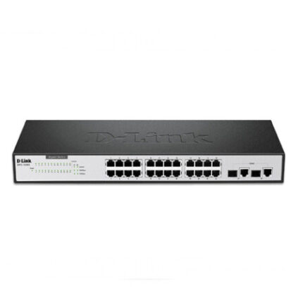 D Link (DES-1026G) 24-Port Fast Ethernet Unmanaged Rackmount Switch with 2 Gigabit Ports