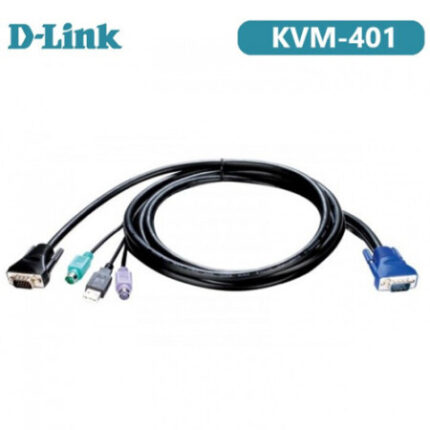 D Link KVM-401 PS2 KVM cable for KVM-440/40 Switches, 1.8 m