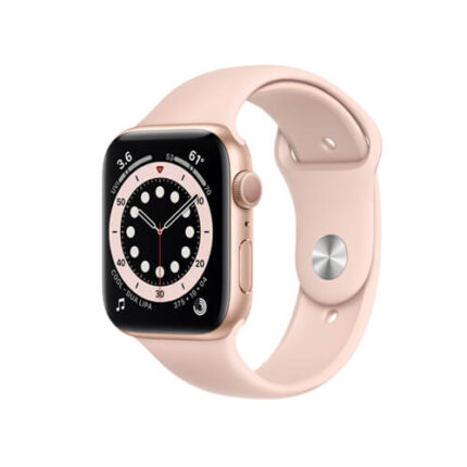Apple Watch Series 6 GPS, 44mm Gold Aluminium Case with Pink Sand Sport Band - Regular