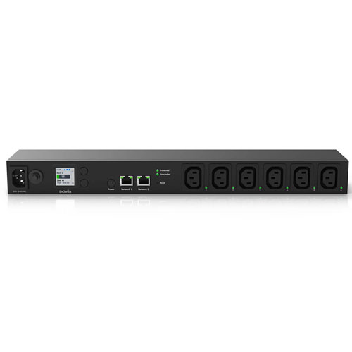 ECP106-INT Cloud Managed 1U 10A Smart PDU with 6 Metered Outlets