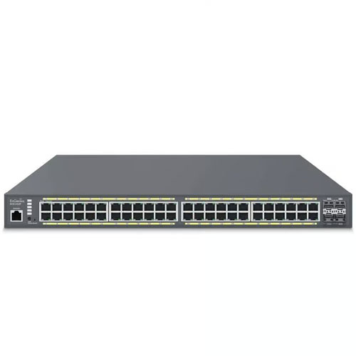 ECS1552P Cloud Managed 410W 48 Port Gigabit Switch PoE+ with 4 SFP+ Ports