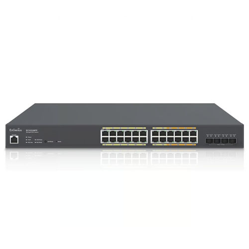 ECS2528FP Cloud Managed 24 Port 410 Watt Multi-Gigabit PoE+ Switch with 4 SFP+ Ports