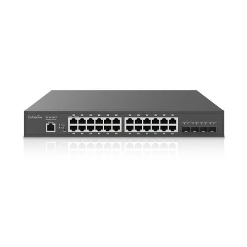 ECS1528T Cloud Managed Switch 24 Port 13” Compact Gigabit with 4 SFP+ Ports