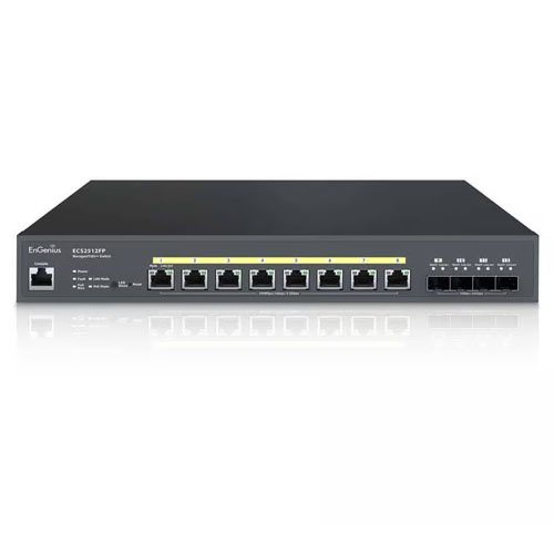 ECS2512FP Cloud Managed 8-Port 240W PoE++ Multi Gigabit 2.5 Gb Switch