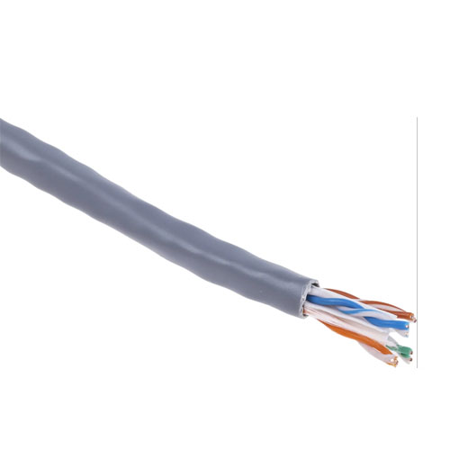 HLZ-C6U0424A-01GY HUBNETIX LANLINE CAT6 U/UTP 4 PAIR 24 AWG PVC UNSHIELDED CABLE GREY 305M