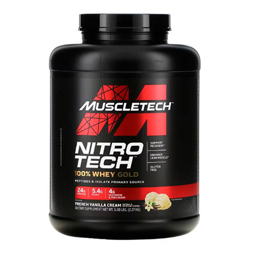 MuscleTech Nitro-Tech 100% Whey Gold French Vanilla Cream Protein Powder