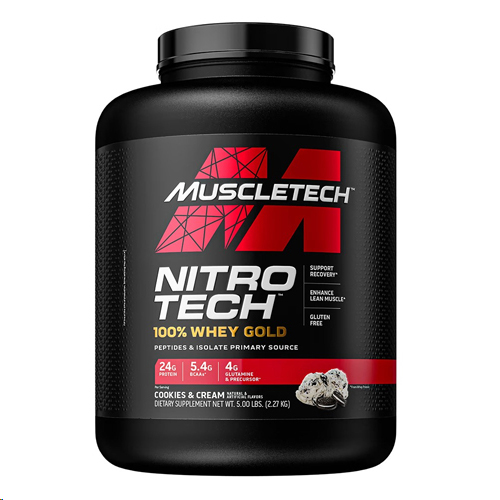 MuscleTech100% Whey Gold, Cookies and Cream, 5 lbs (2.27 kg),