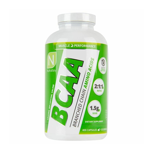 NutraKey BCAA , 400 Capsules