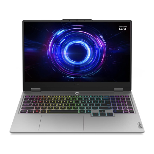 Lenovo LOQ 15IRX10 Gaming Laptop, 15.6" FHD IPS 144Hz Display, Intel Core i7-13700HX, 24GB RAM, 512GB SSD, GeForce RTX 5060 8GB GPU, English-Arabic Keyboard, Win 11, Luna Gray | 83JE00NFED